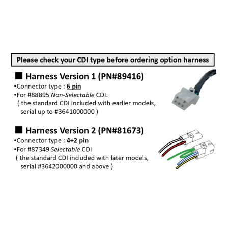 OPTION WIRING HARNESS for ANIMA190FE(E-start)