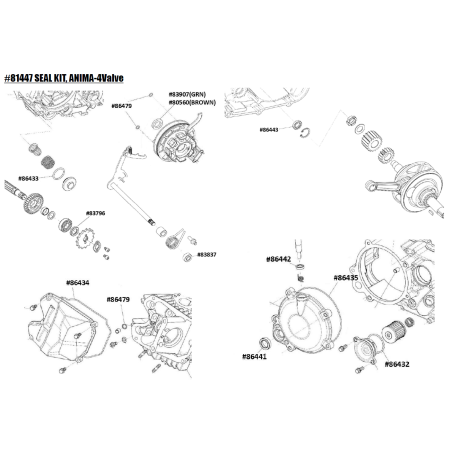 SEAL KIT for ANIMA 4VALVE (150F/160F/190F/190S/212)